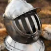 Geschlossene Sturmhaube, Burgonet, 17. Jh., 1,6 mm Stahl