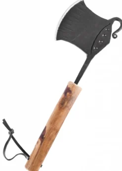 Geschmiedete Küchenaxt, Hackbeil mit Holzgriff