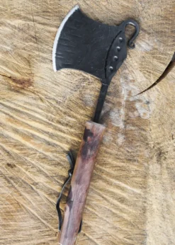 Geschmiedete Küchenaxt, Hackbeil mit Holzgriff
