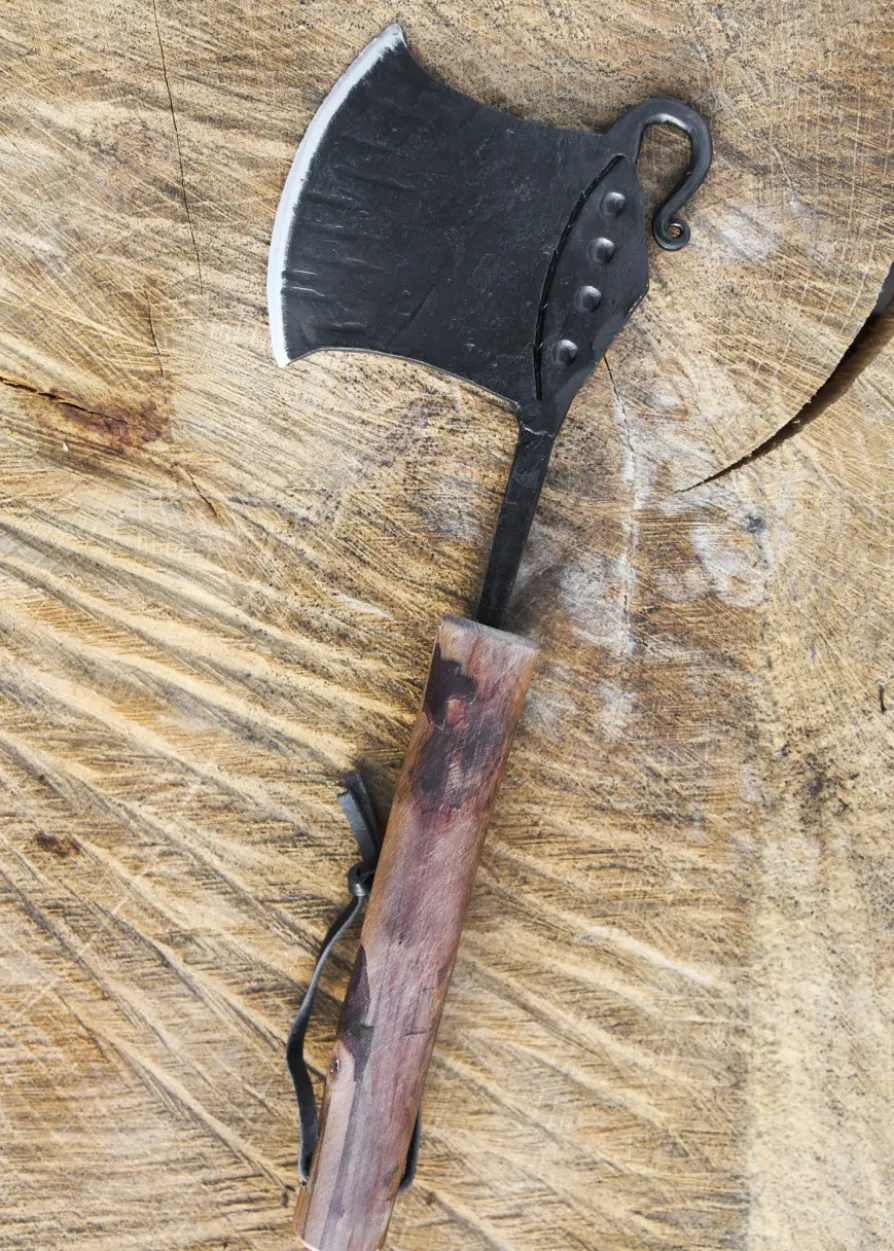 Geschmiedete Küchenaxt, Hackbeil mit Holzgriff