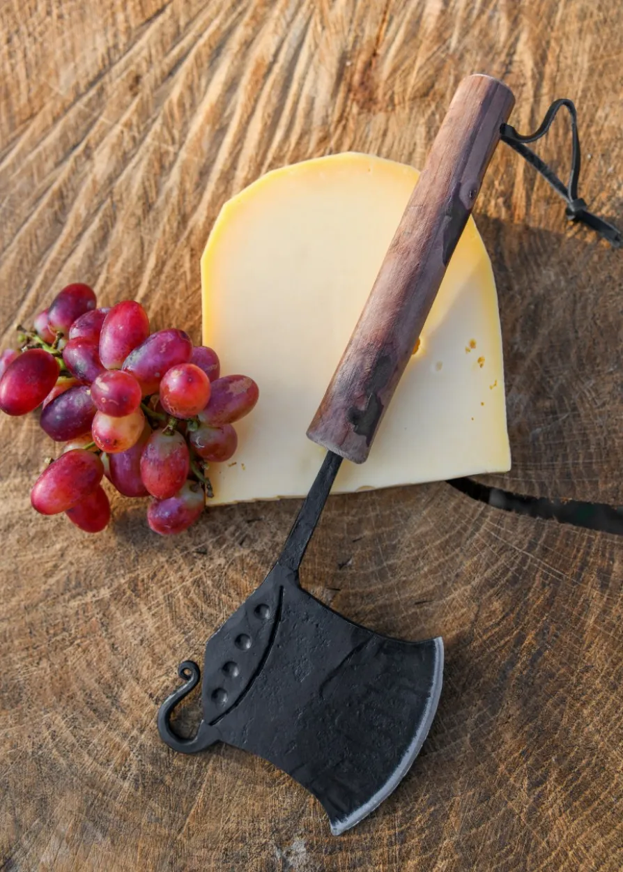 Geschmiedete Küchenaxt, Hackbeil mit Holzgriff