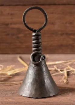 Geschmiedete Klingel aus Eisen, ca. 12 cm hoch