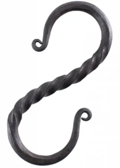 Geschmiedeter S-Haken, ca. 10 cm, tordiert