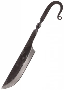 Geschmiedetes Mittelaltermesser mit Scheide