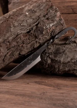 Geschmiedetes Mittelaltermesser mit Scheide