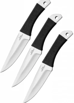 Gil Hibben - 3er Wurfmesser-Set mit Kordelgriff, groß