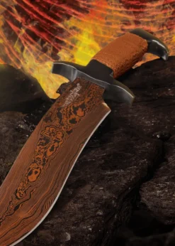 Gil Hibben - Hellfyre Highlander Bowiemesser mit Scheide