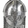 Gjermundbu-Helm, Wikinger Brillenhelm mit Kettenbrünne, 1,6 mm Stahl