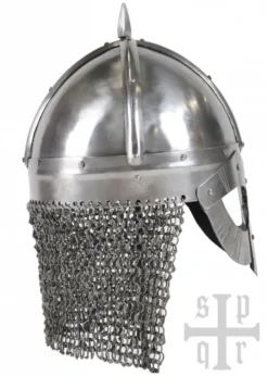 Gjermundbu-Helm, Wikinger Brillenhelm mit Kettenbrünne, 1,6 mm Stahl