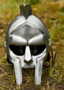 Gladiatoren Helm Maximus aus Stahl, ohne Dornen