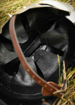 Gladiatorenhelm Maximus mit Lederinlay mit Dornen