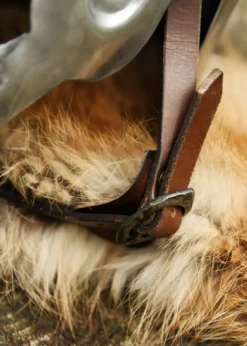 Gladiatorenhelm Maximus mit Lederinlay mit Dornen