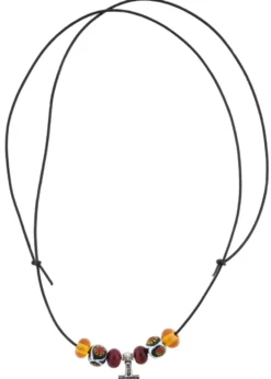 Glasperlenkette mit Thors Hammer Anhänger