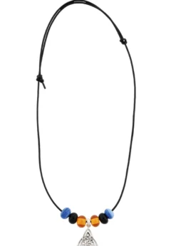 Glasperlenkette mit Trinity-Anhänger