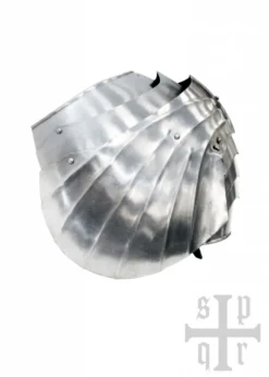 Gotische Achseln, Schulterschutz, 15. Jh., 1,5 mm Stahl, Paar
