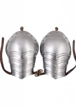 Gotische Achseln, Schulterschutz, Paar, 1,2 mm Stahl