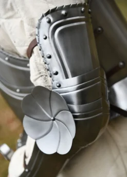 Gotische Armschützer, Paar, 1,2 mm Stahl