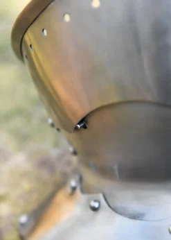 Gotische Halsberge, 1,2 mm Stahl