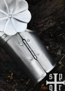 Gotisches Armzeug, 16. Jh., 1,6 mm Stahl, Paar
