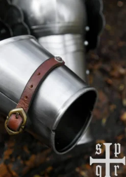 Gotisches Armzeug, 16. Jh., 1,6 mm Stahl, Paar