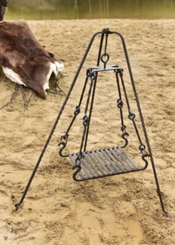 Grillrost für Dreibein, handgeschmiedet