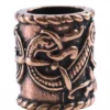 Großer Wikinger Haarschmuck mit Drachen-Motiv, Bronze