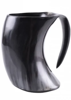 Grosser Trinkbecher / Bierkrug aus Horn