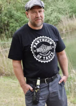 Gürtelhalter aus Leder für 0,33l Flaschen, mit Logo - Wacken Brauerei