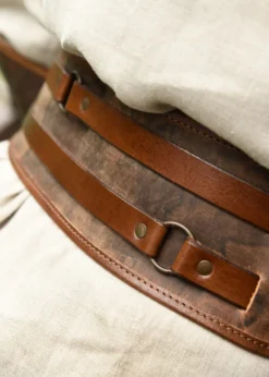 Gürtel Sindri aus Fettleder, braun