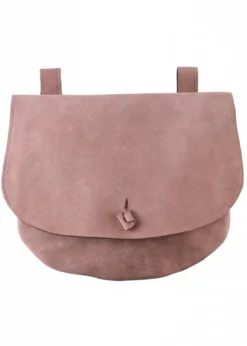 Gürteltasche aus Leder, halbrund