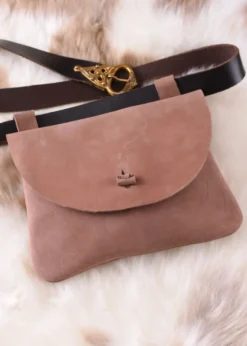 Gürteltasche aus Leder, rechteckig