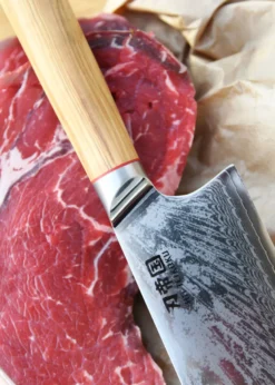 Hackmesser, Damaststahl