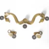 Haken und Knöpfe für Lorica Hamata, Set No. 1 , Messing
