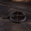 Handgeschmiedete Gürtelschnalle, ca. 7 cm Durchmesser
