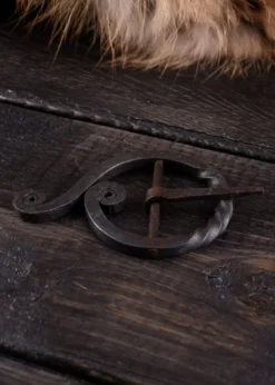 Handgeschmiedete Gürtelschnalle, ca. 7 cm Durchmesser