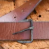 Handgeschmiedete Schnalle aus Stahl, für ca. 39 mm breite Gürtel
