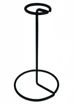 Helmständer aus Metall, Schwarz