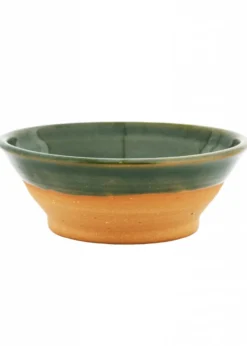 Historische Essschale aus Ton, ca. 16 cm