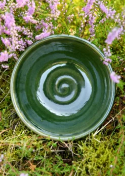 Historische Essschale aus Ton, ca. 16 cm