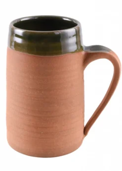 Historischer Bierkrug aus Ton, 0,5 Liter