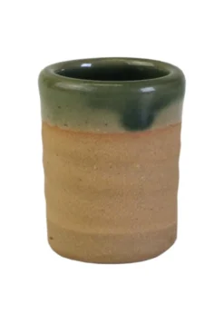 Historischer Schnapsbecher aus Ton, 2 cl