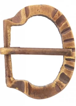 Hochmittelalter Schnalle aus Messing, Nr. 1