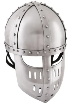Hochmittelalter Spangenhelm mit Gesichtsplatte, 2 mm Stahl