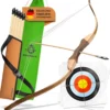 Holzbogen Set für Kinder, 16 tlg., Bogenlänge 85 cm