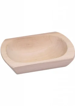 Holzmolle, rund, 18 x 13 x 6 cm