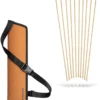 Holzpfeile Set, 11 tlg. mit Gummispitze, Pfeillänge 42 cm