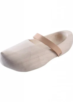 Holzschuhe mit Lederriemen