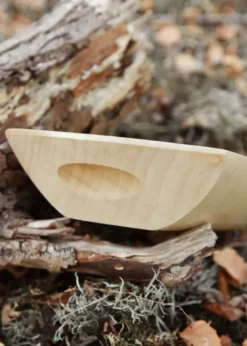 Holztrog aus Lindenholz, glatt, versiegelt, ca. 30 x 16 x 6 cm