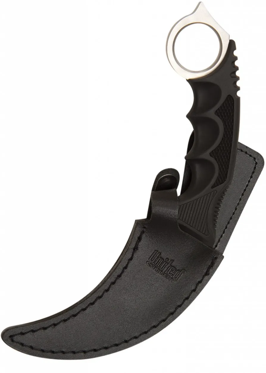 Honshu Karambit-Messer, Silberfarben, mit Stiefelscheide