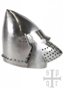 Hundsgugel, Mittelalter-Helm, Schloss Churburg ca. 1395, 1,2 mm Stahl